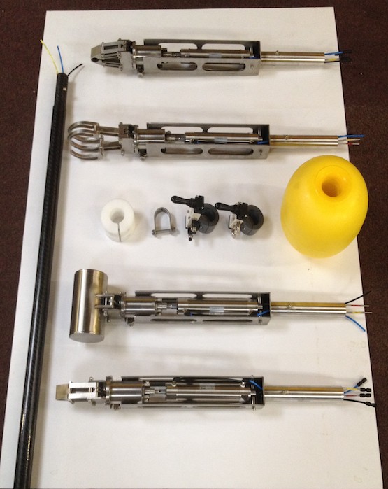 Remote Handling Tooling with carbon fibre poles